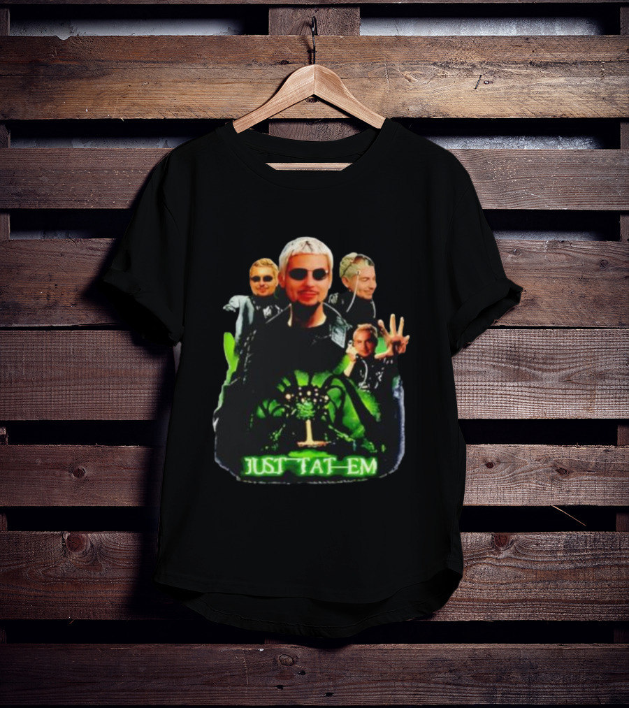 Justin Barona Just Tat Em Matrix Parody 90s Pop Culture T-Shirt