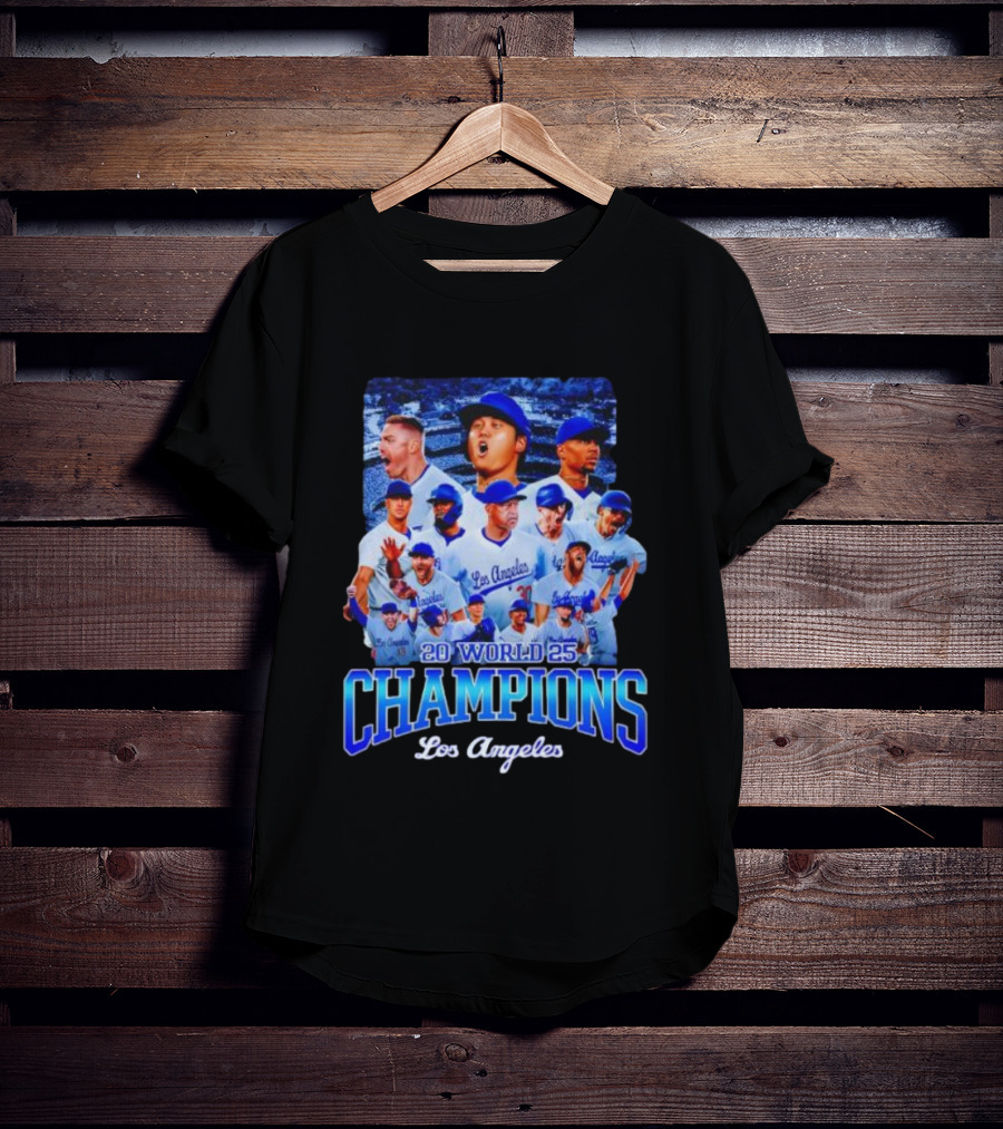 Los Angeles 2025 World Champions Dodgers Team T-Shirt