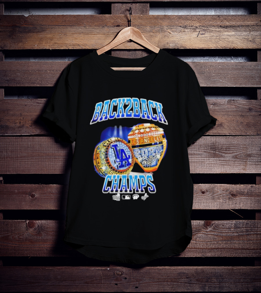 Back2Back Champs Los Angeles Dodgers 2020 World Series Rings T-Shirt