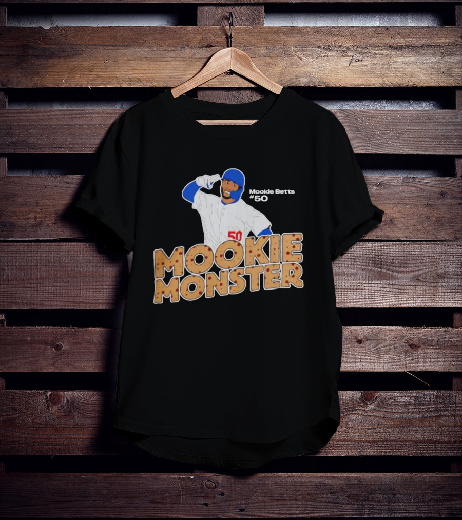 Los Angeles Dodgers Mookie Betts Mookie Monster #50 2025 World Series Champions T-Shirt