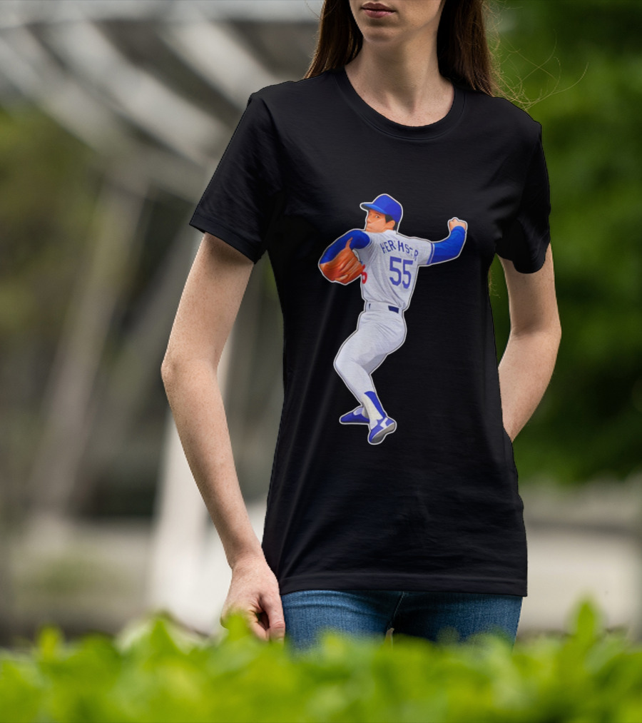 Orel Hershiser 55 Los Angeles Dodgers MLB Baseball Legend 2025 T-Shirt