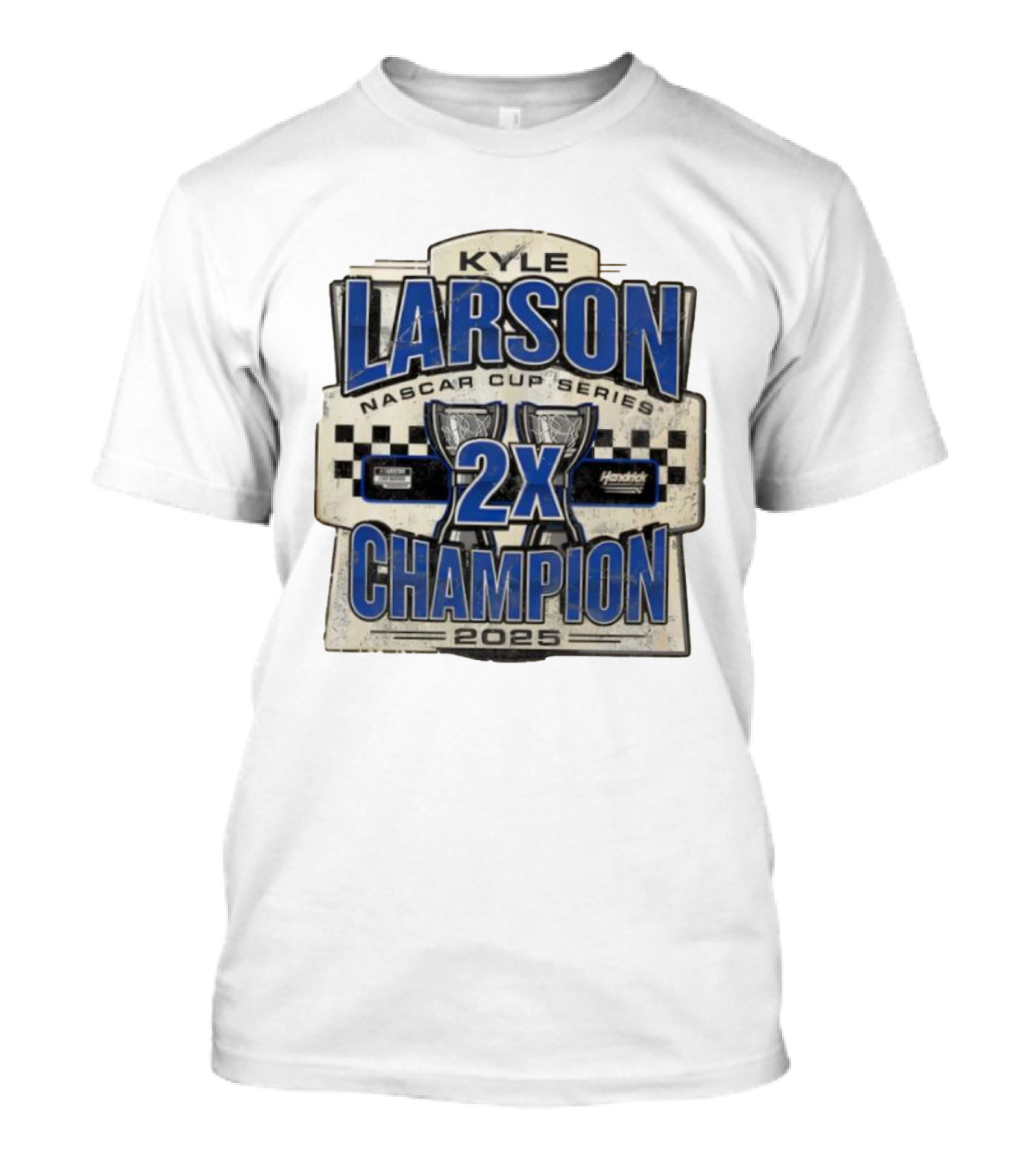 Kyle Larson NASCAR Cup Series 2X Champion 2025 Hendrick Motorsports T-Shirt