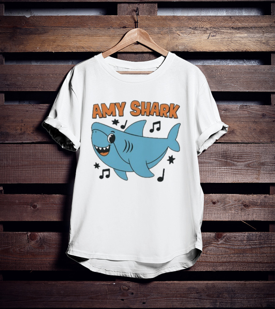 Amy Shark Cartoon Music Notes Tour 2025 T-Shirt
