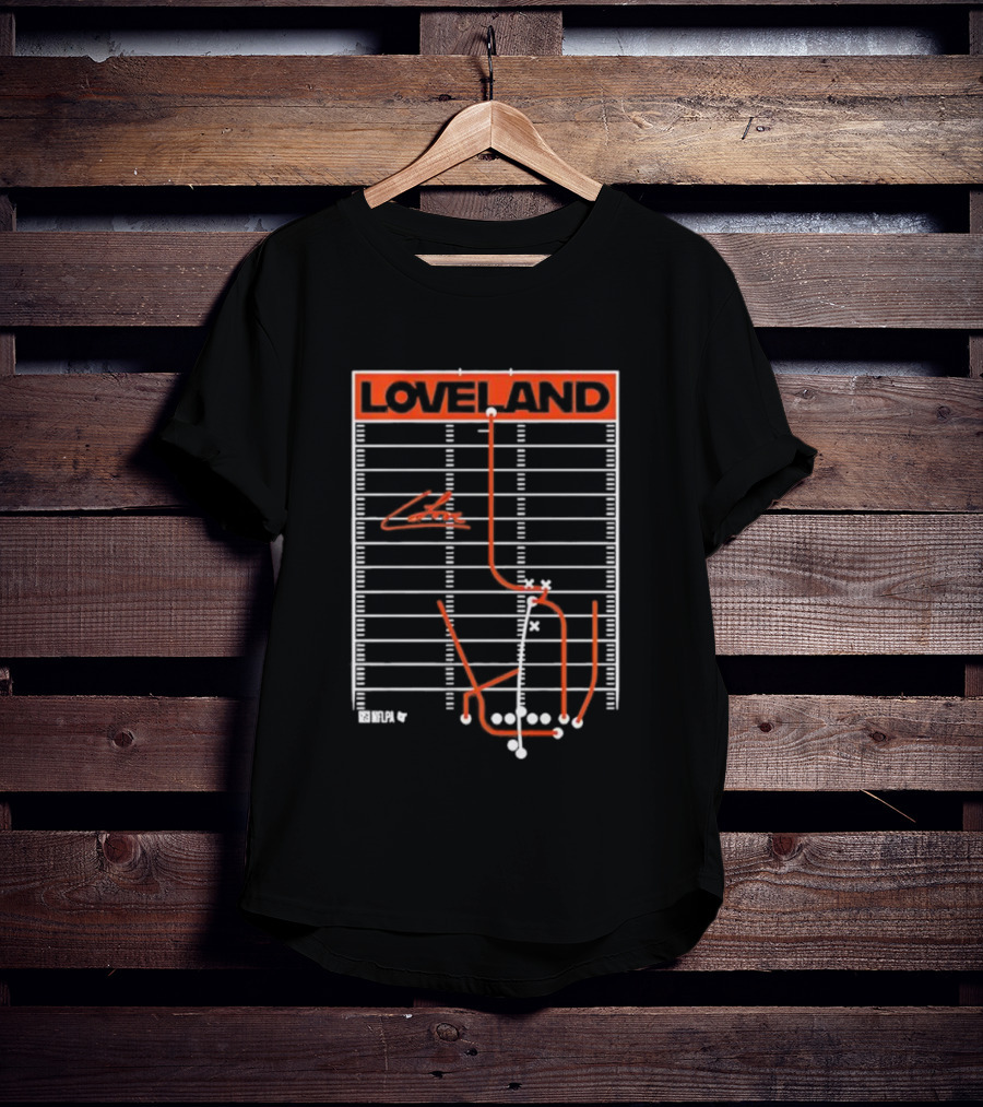 Colston Loveland Football Play Diagram Route Strategy T-Shirt