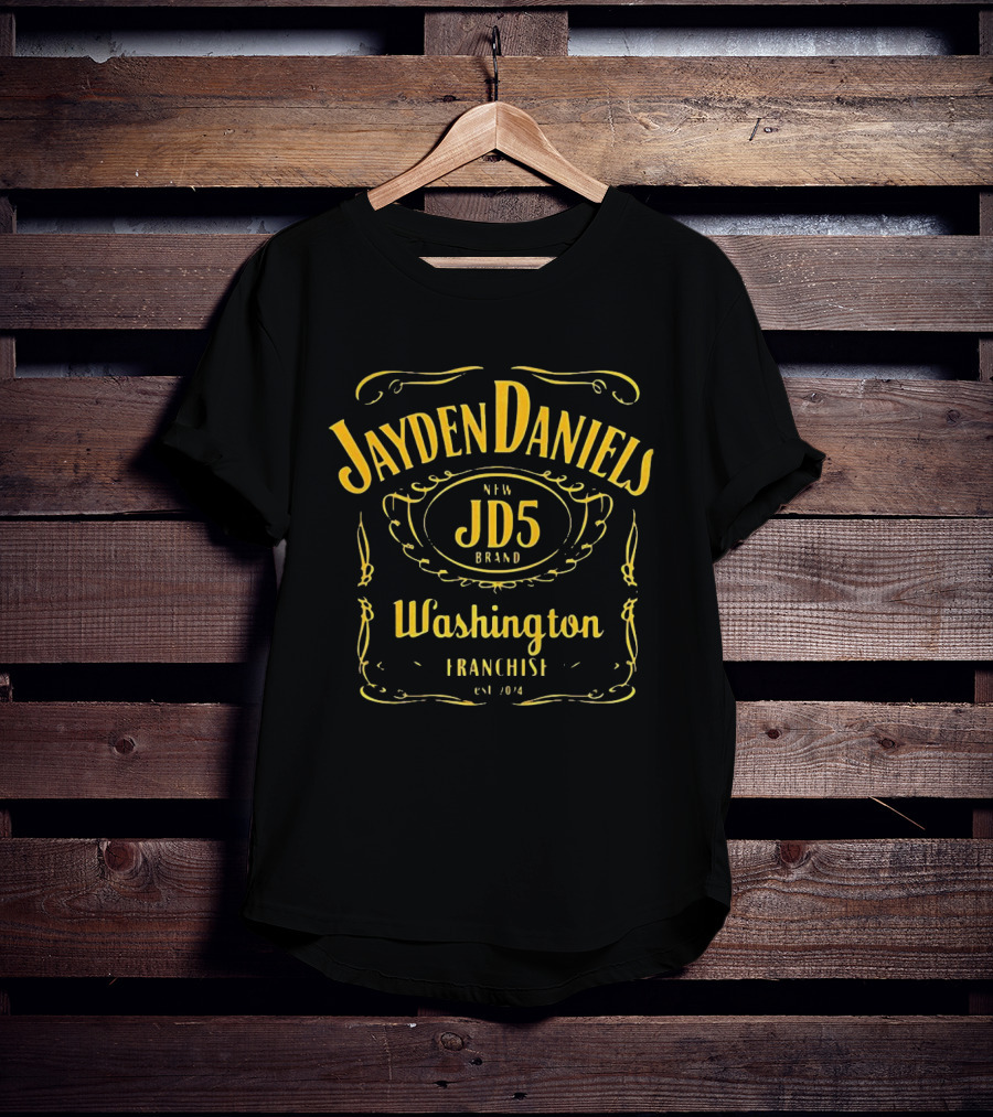 Jayden Daniels JD5 Brand Washington Franchise Est. 2024 T-Shirt
