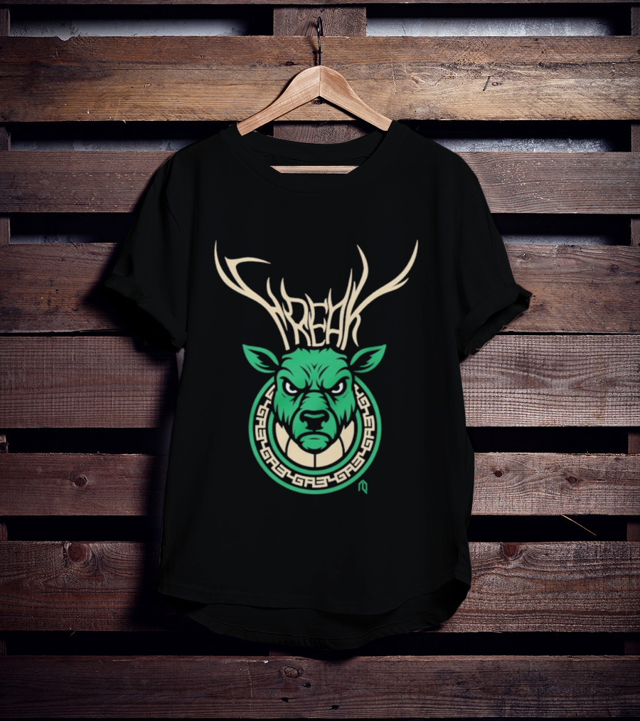 Milwaukee Bucks Deer Freak NBA Mascot Antlers T-Shirt