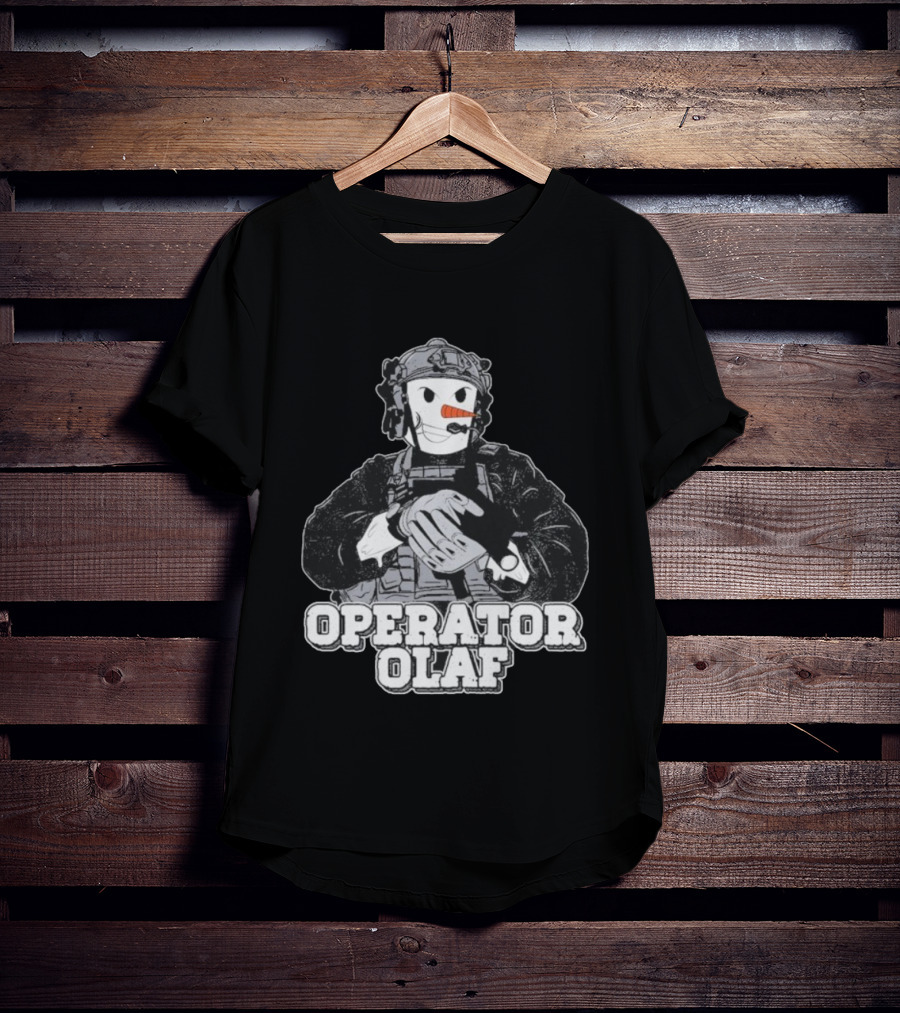 Operator Olaf Tactical Snowman Christmas T-Shirt