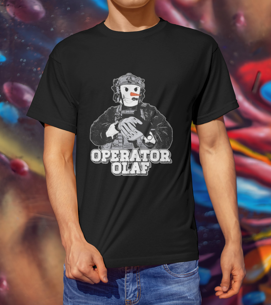 Operator Olaf Tactical Snowman Christmas T-Shirt