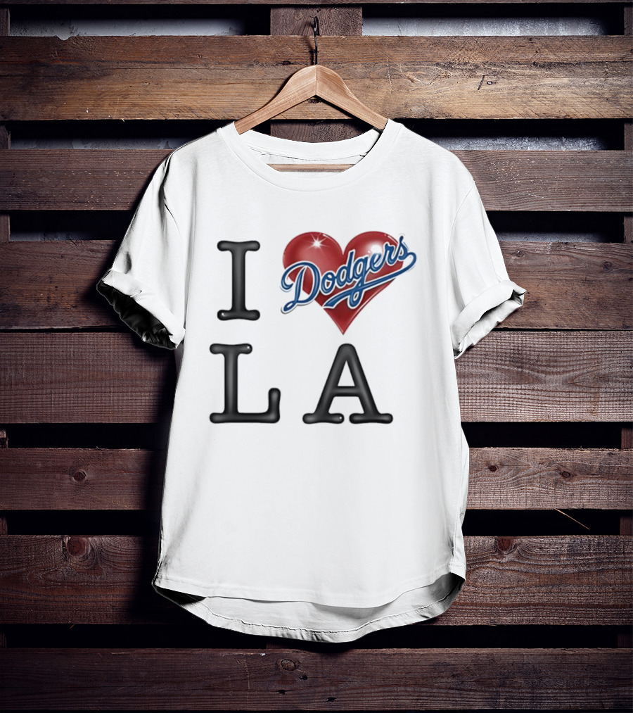 I Heart Dodgers LA T-Shirt