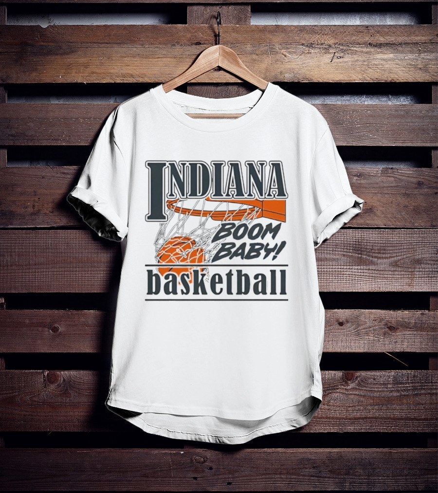 Indiana Basketball Boom Baby Hoosiers Men’s Basketball T-Shirt