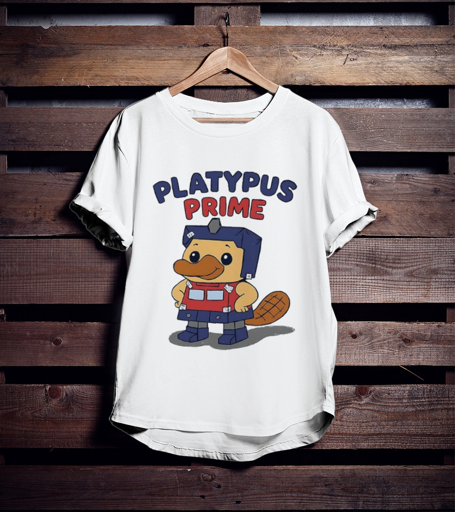 Platypus Prime Optimus Transformers Cute Crossover T-Shirt