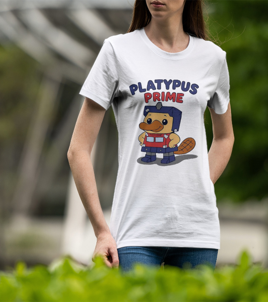 Platypus Prime Optimus Transformers Cute Crossover T-Shirt