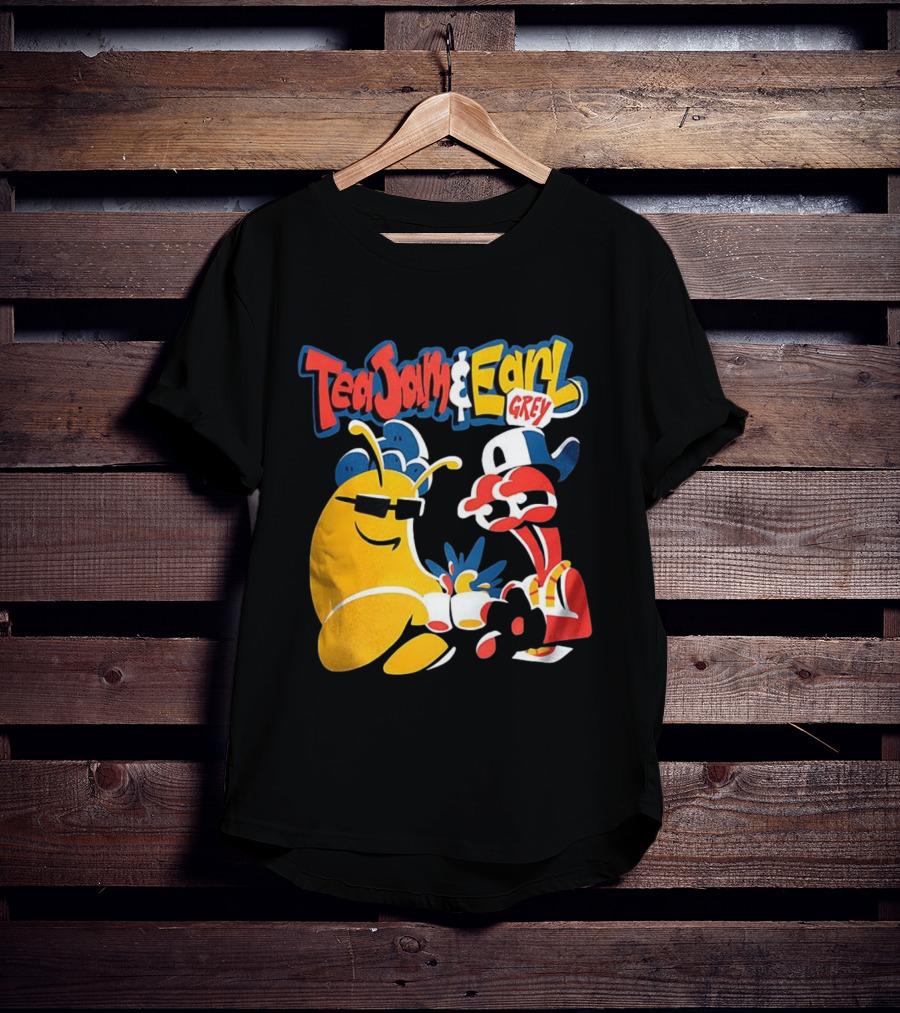 Tea Jam And Earl Grey Nostalgic Video Game Tribute T-Shirt