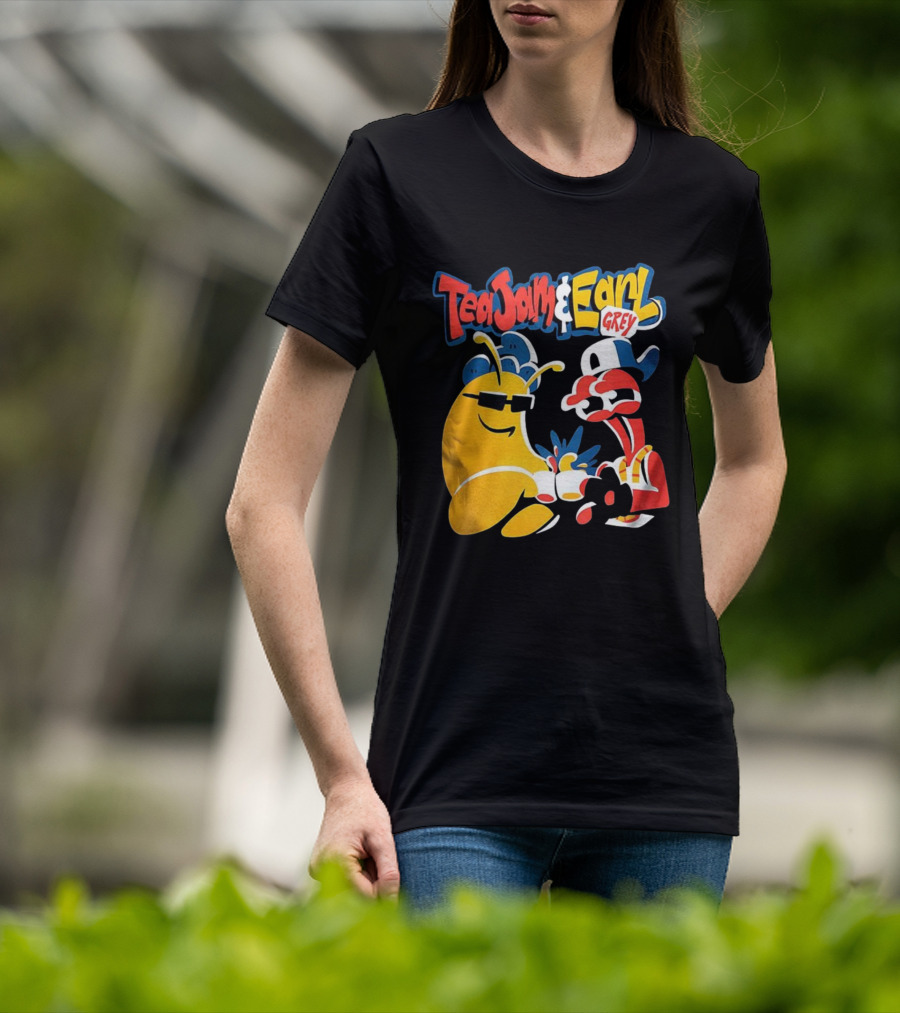 Tea Jam And Earl Grey Nostalgic Video Game Tribute T-Shirt