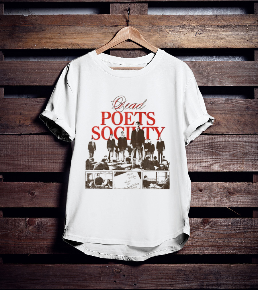 Dead Poets Society 1989 Film Iconic Group Silhouette T-Shirt