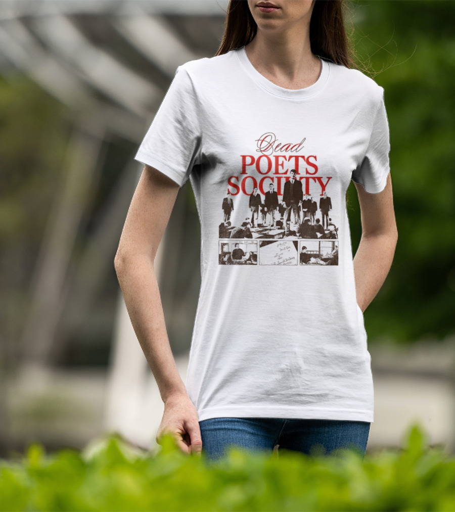 Dead Poets Society 1989 Film Iconic Group Silhouette T-Shirt
