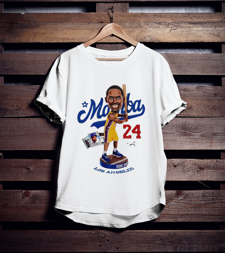 Mamba Los Angeles Kobe Bryant 24 Baseball Bobblehead Dodgers Tribute T-Shirt