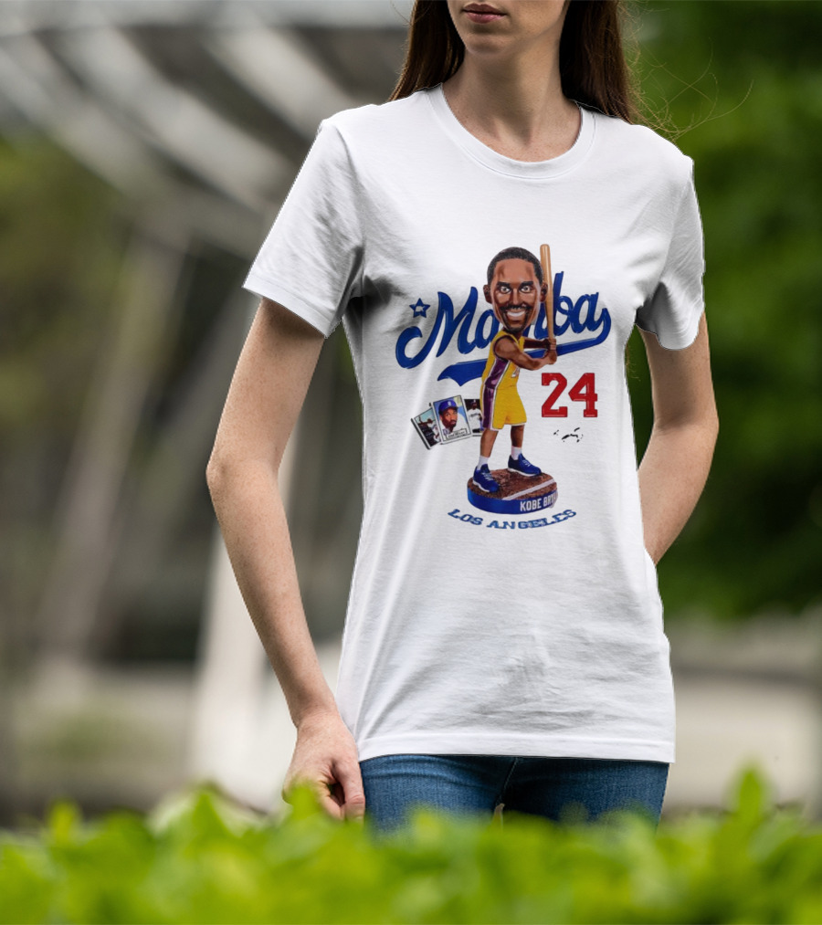 Mamba Los Angeles Kobe Bryant 24 Baseball Bobblehead Dodgers Tribute T-Shirt