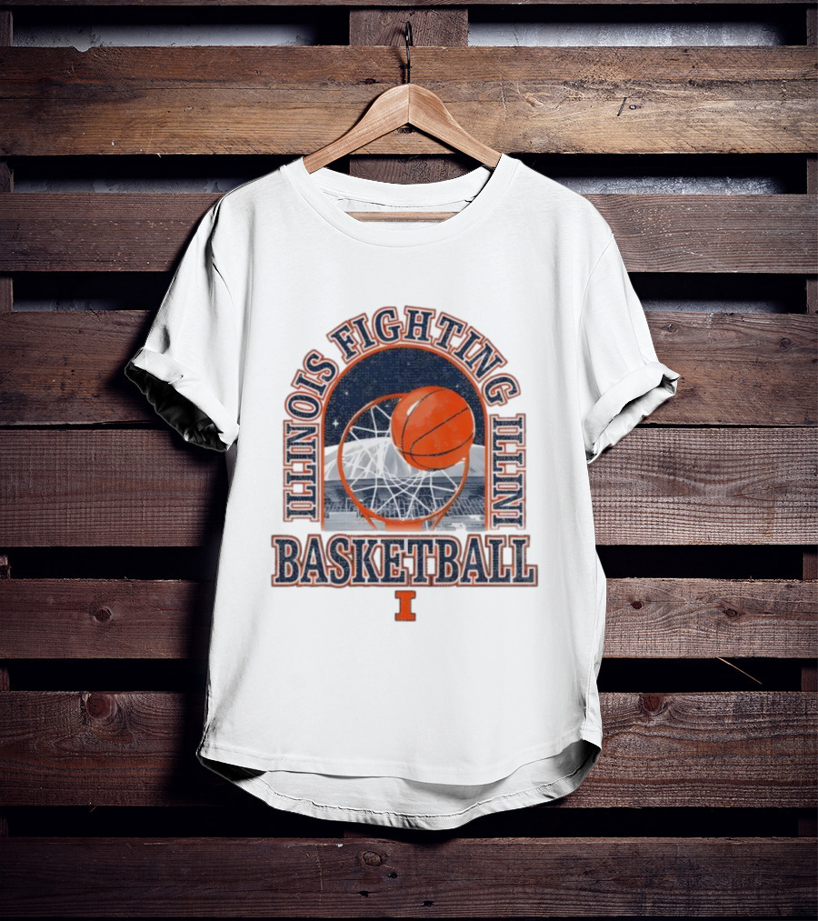 Fighting Illini Basketball Illinois State Farm Center Arch T-Shirt