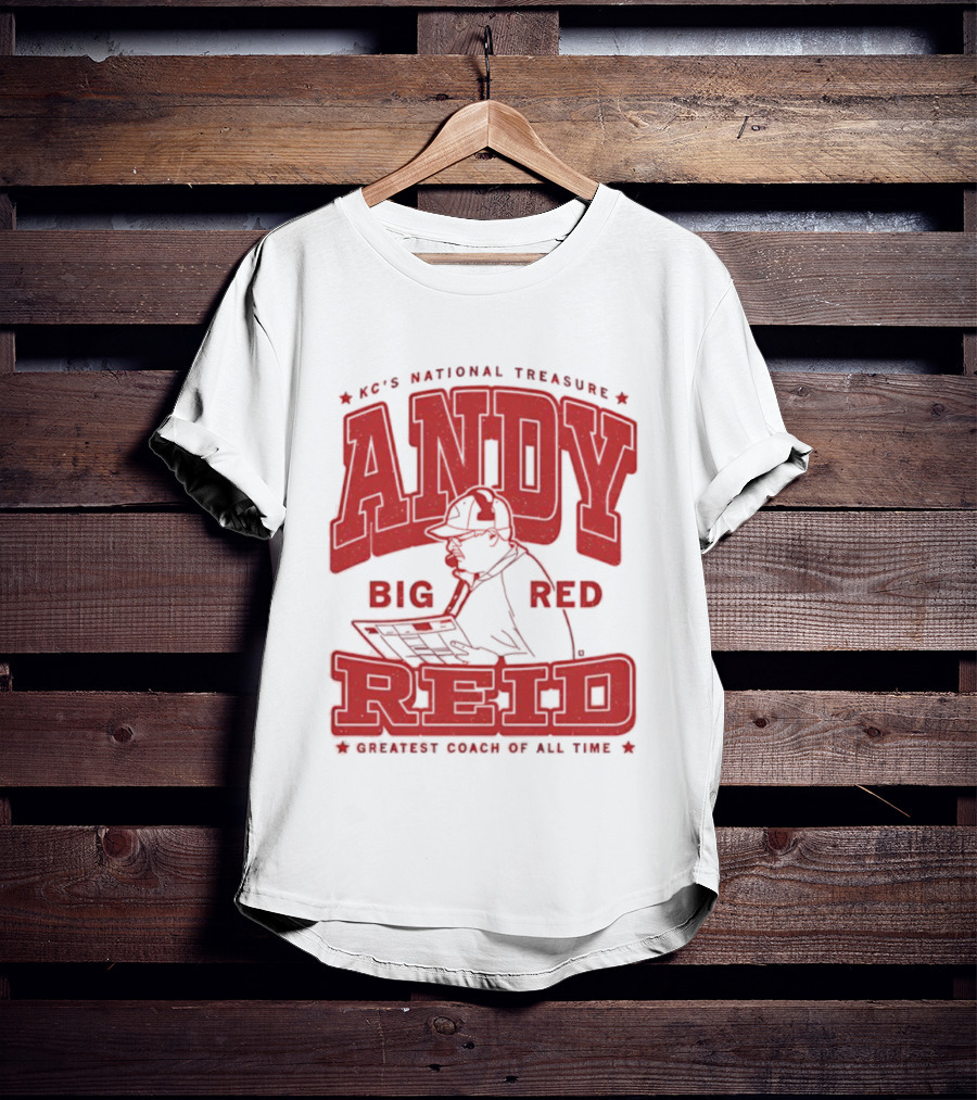 KC's National Treasure Andy Big Red Reid Greatest Coach Of All Time T-Shirt