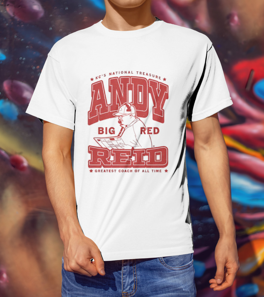KC's National Treasure Andy Big Red Reid Greatest Coach Of All Time T-Shirt