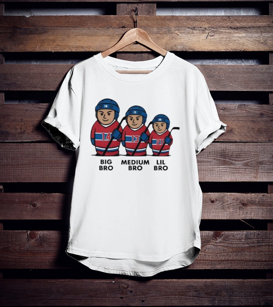 Montreal Hockey Big Medium Lil Bro 14 13 20 T-Shirt