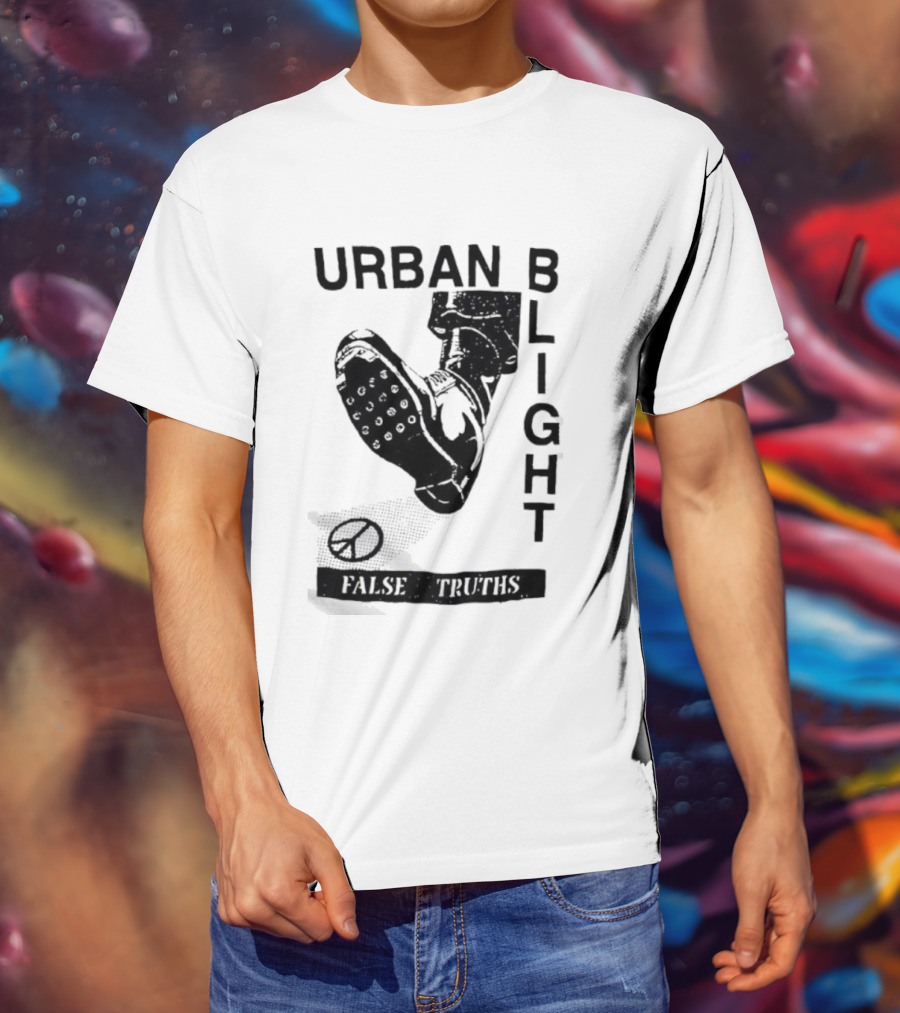 Urban Blight Boot False Truths Stars Sneaker Kick T-Shirt