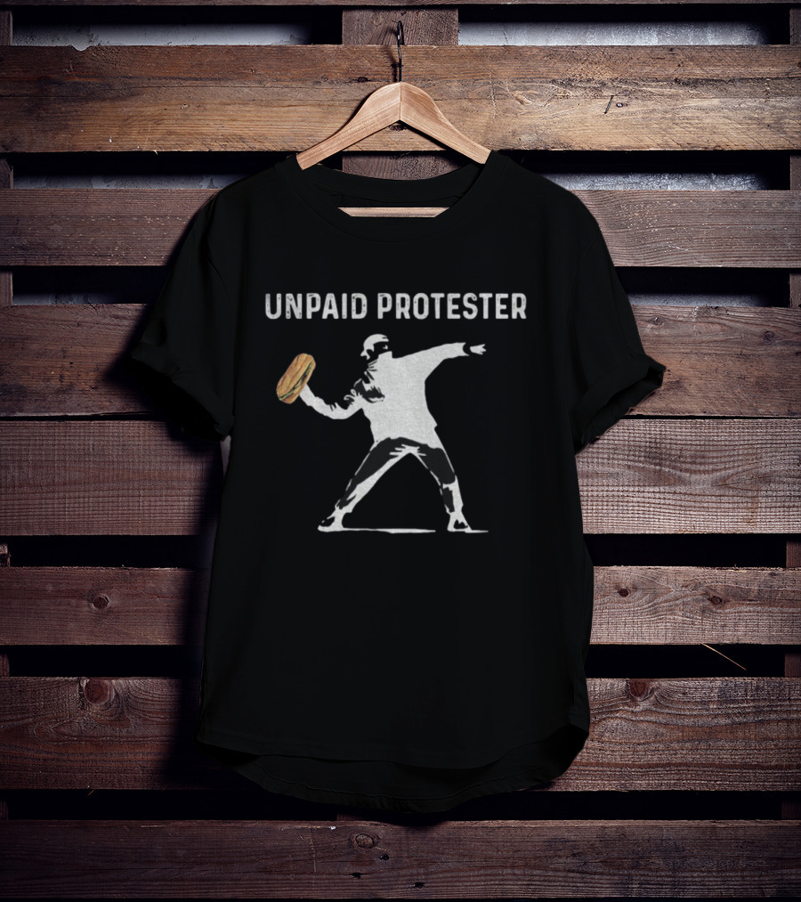 Unpaid Protester DC Sandwich Thrower Banksy Style T-Shirt
