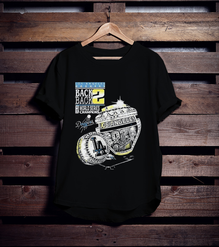 Los Angeles Dodgers Back To Back World Series 2025 Champions Diamond Ring Dodgers Championship T-Shirt