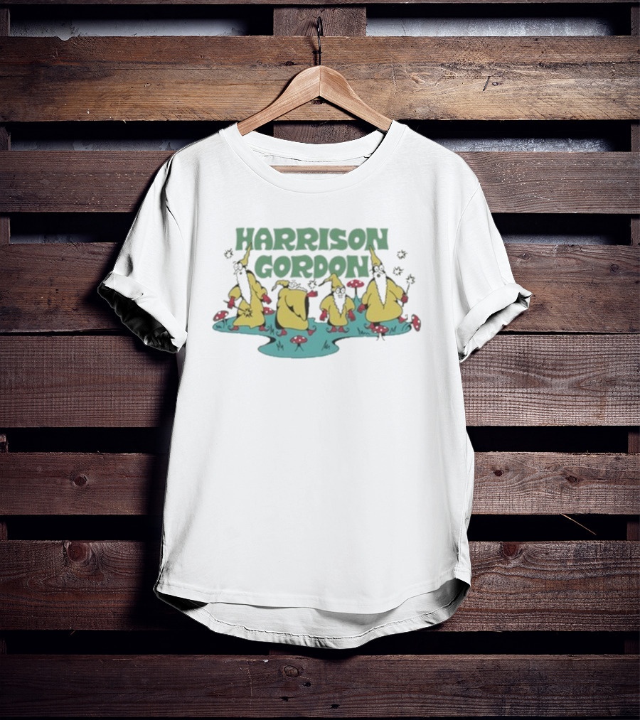 Harrison Gordon Wizard Figures With Star Wands And Mushrooms T-Shirt