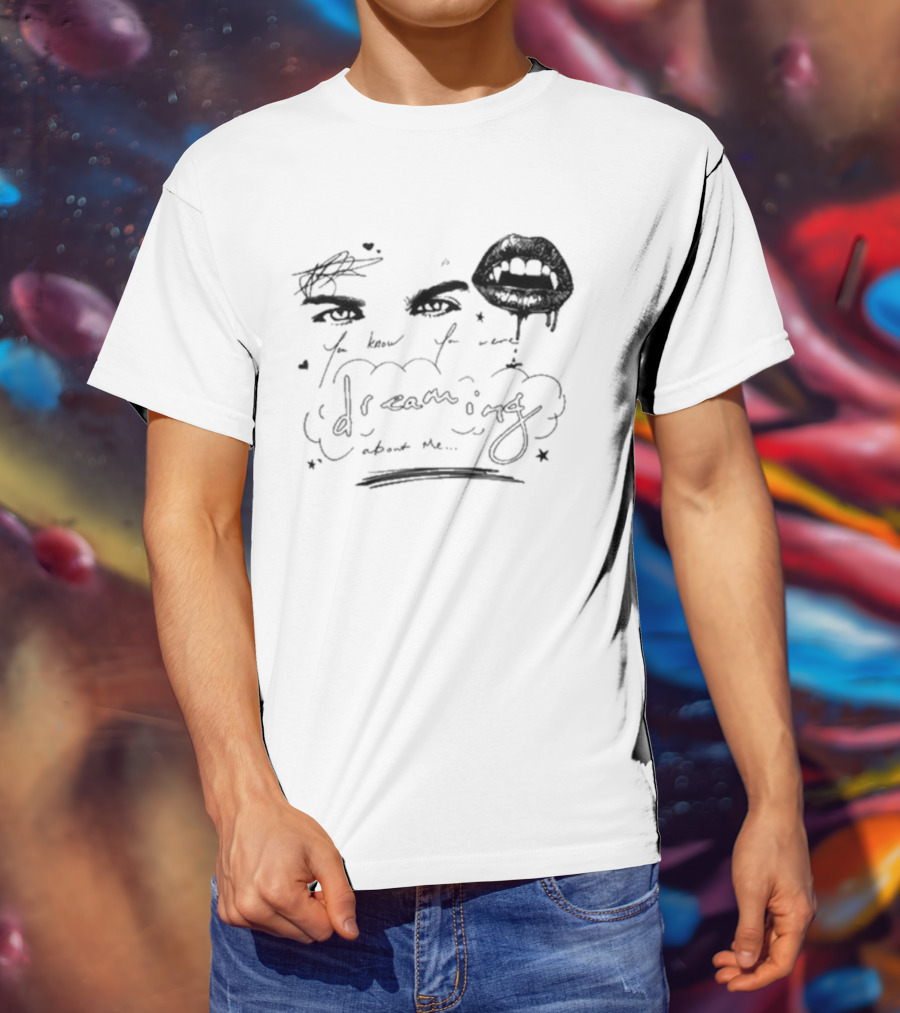 Ian Somerhalder Dreaming Romantic Eyes And Lips T-Shirt