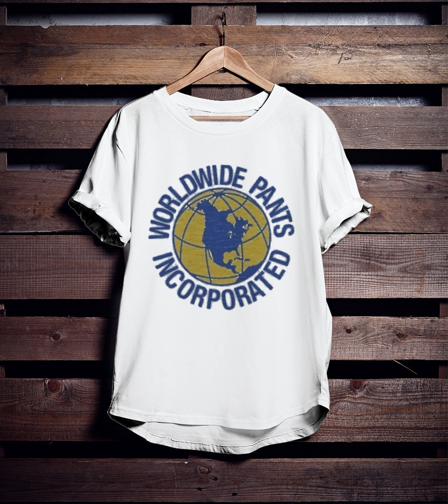Worldwide Pants Incorporated Globe North America Map T-Shirt