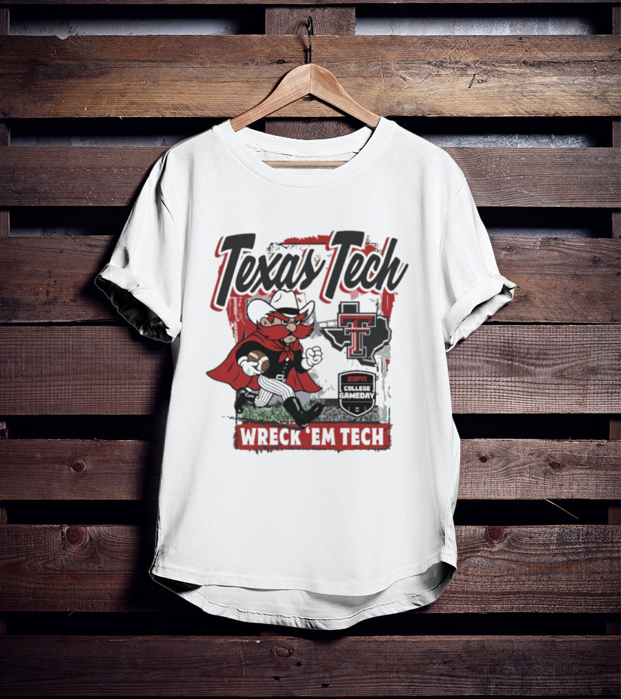 Texas Tech Red Raiders Wreck ‘Em Tech Gameday Mascot ESPN College T-Shirt