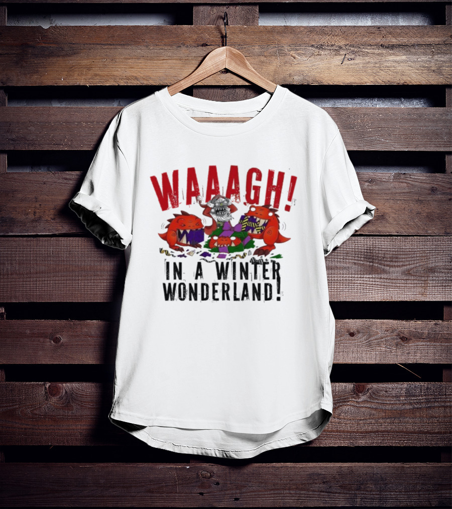 Warhammer Waaagh Gobbo In A Winter Wonderland Christmas Jumper T-Shirt