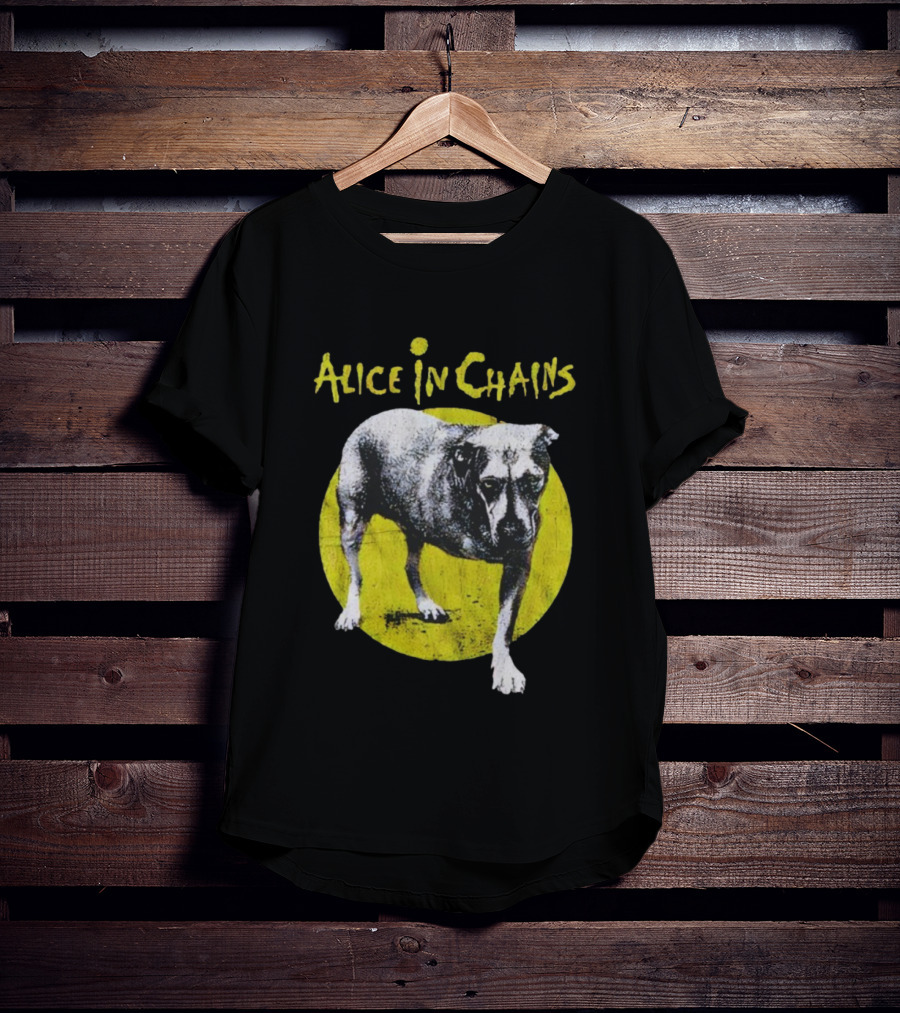 Alice In Chains Three-Legged Dog Iconic Band Logo T-Shirt