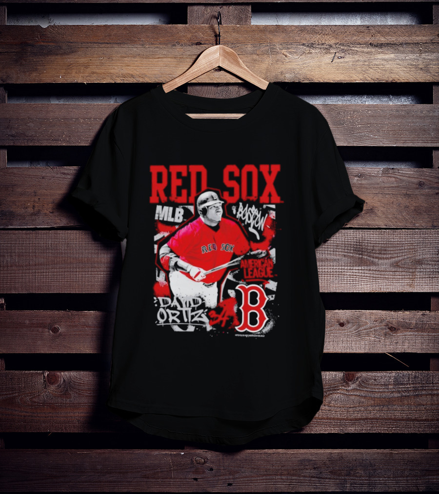 David Ortiz MLB Red Sox Cooperstown Star Moment Boston B T-Shirt