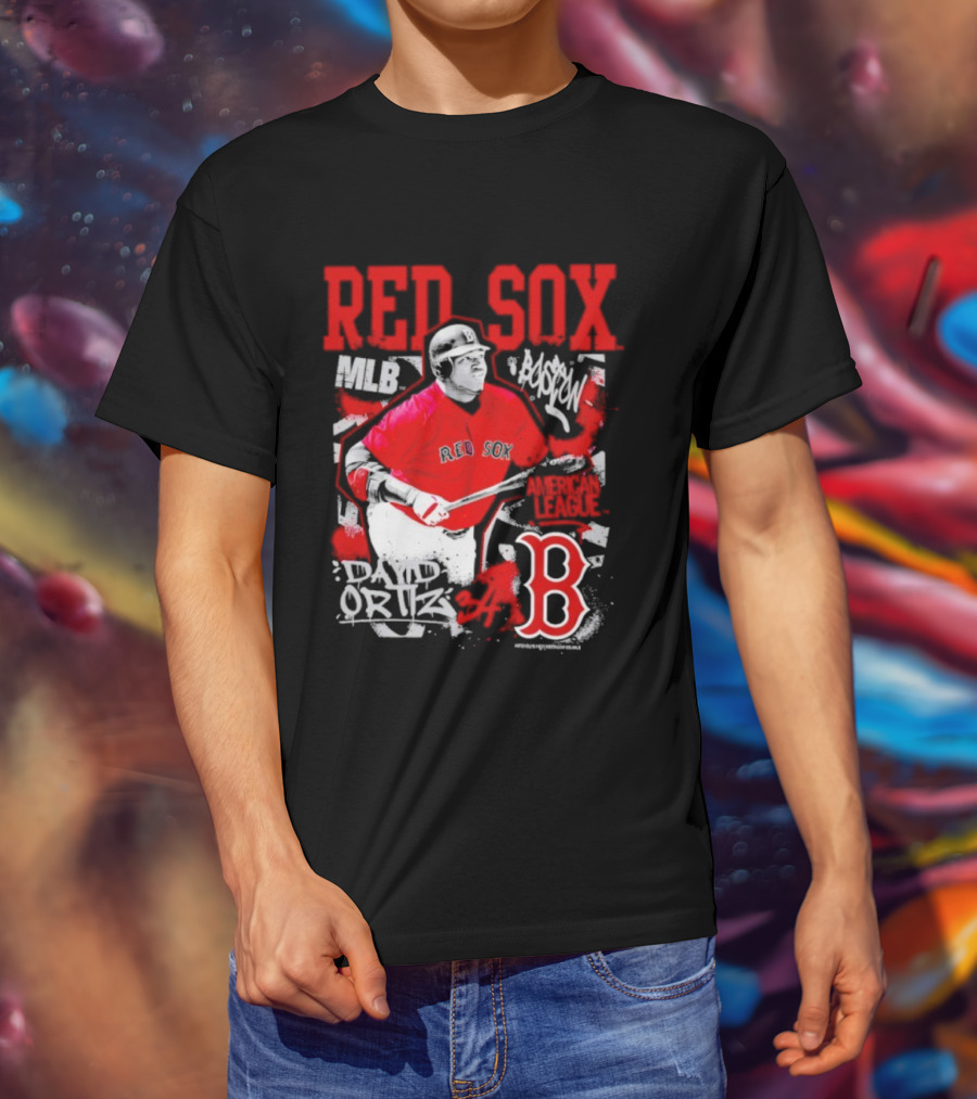 David Ortiz MLB Red Sox Cooperstown Star Moment Boston B T-Shirt