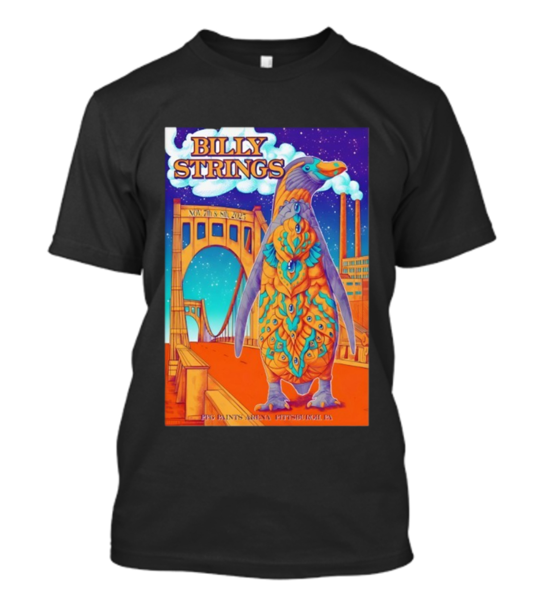 Billy Strings Nov 7 8 2025 PPG Paints Arena Pittsburgh T-Shirt