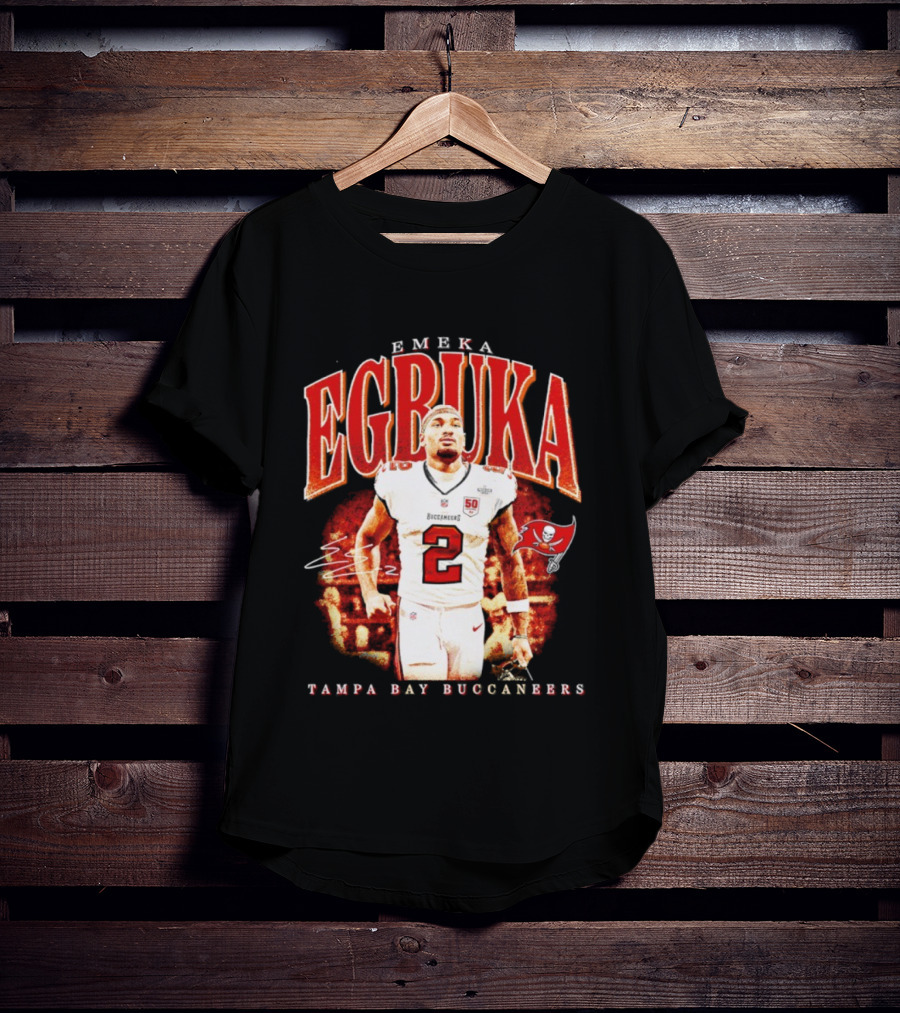 Emeka Egbuka Tampa Bay Buccaneers Egbuka 2 Football Player T-Shirt