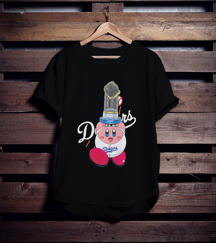 Kirby Dodgers Trophy World Series Champions MLB 2025 T-Shirt