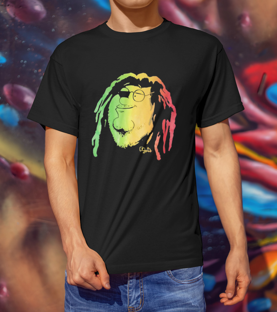Family Guy Peter Griffin Rasta Colors Bob Marley Style T-Shirt