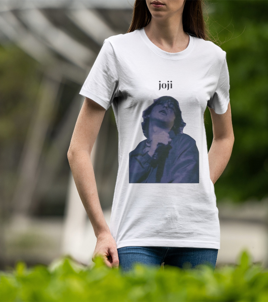 Joji Singer Mic Moment Blue Jacket Performance T-Shirt