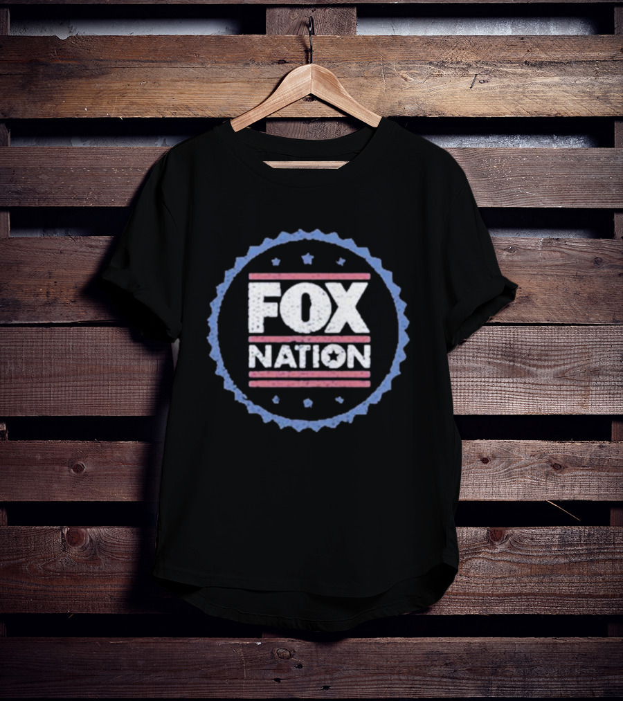 FOX Nation Badge Stars And Stripes Emblem T-Shirt