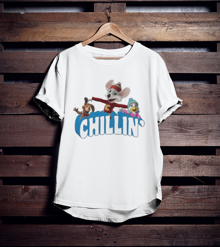 Chuck E Cheese Chillin’ Winter Fun Characters T-Shirt