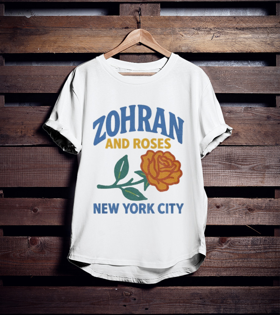 Zohran And Roses New York City Roti And Roses Mayor Mamdani T-Shirt