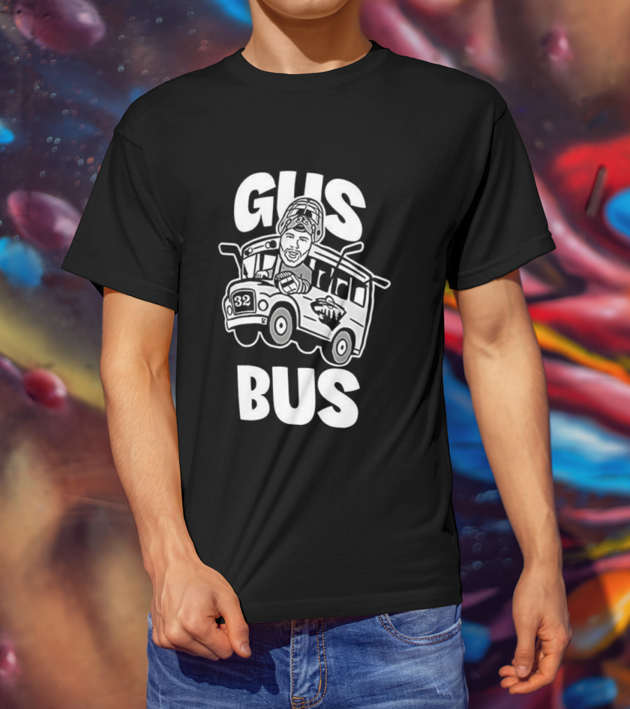 Gus Bus All Aboard Zach Parise Minnesota Wild Hockey T-Shirt