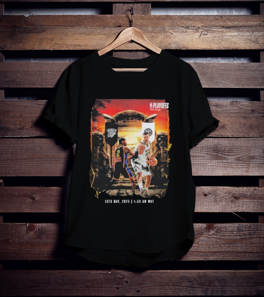 Denver Nuggets Vs Oklahoma City Thunder NBA Playoff 2025 16th January 6:30 AM GMT T-Shirt