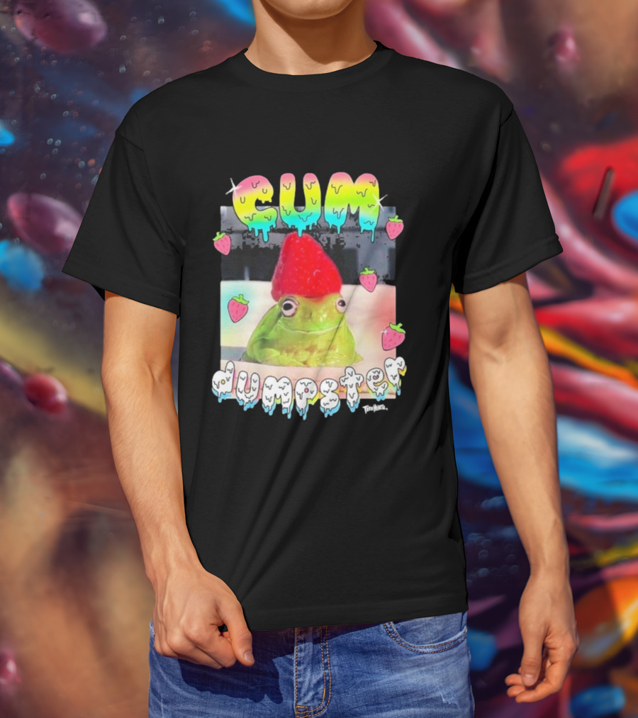 Cum Dumpster Frog Strawberry Hat Kawaii Aesthetic T-Shirt