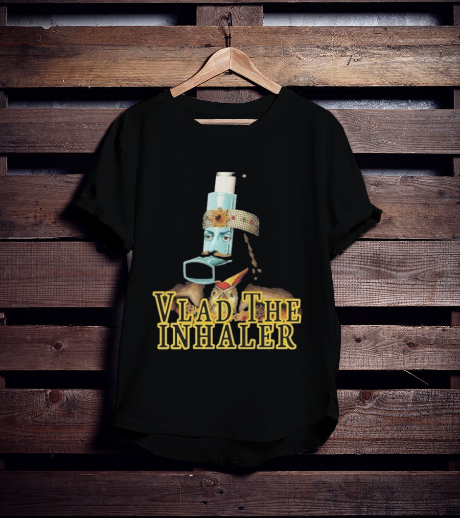 Vlad The Inhaler Asthma Humor Parody T-Shirt