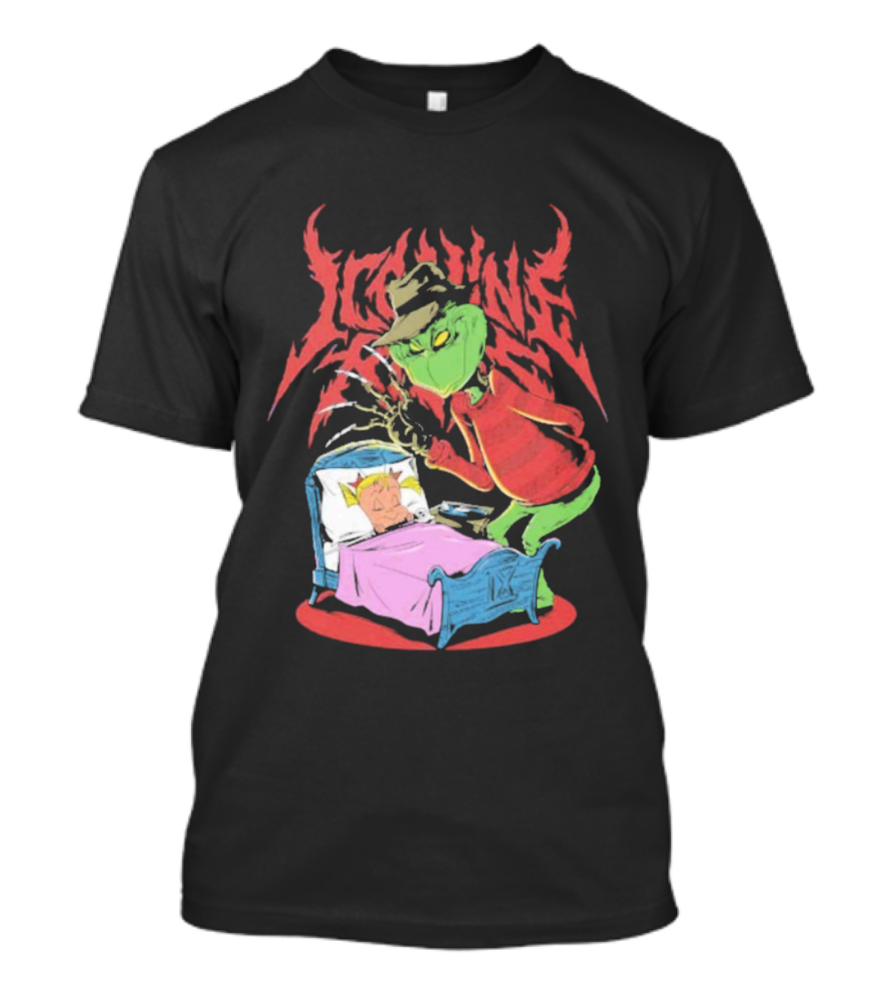 Ice Nine Kills Horror Christmas Crossover With The Grinch And Freddy Krueger T-Shirt